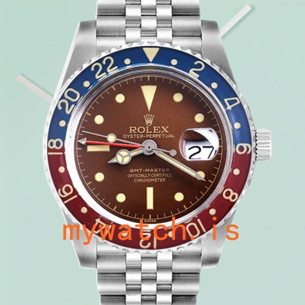 Rolex GMT-Master 40mm Mens 6542 Brown Dial: Genuine vs. Replica