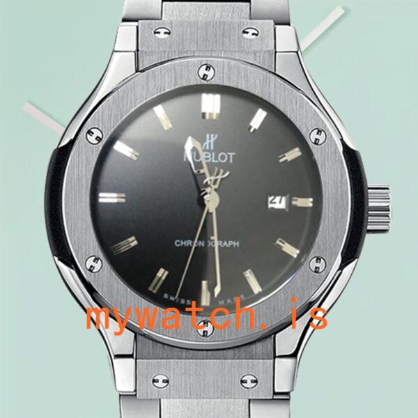 Hublot Classic Fusion 581.NX.1170.NX Mens 43mm Bracelet Silver-tone: Genuine vs. Replica