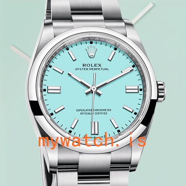 Rolex Oyster Perpetual Unisex m126000-0006 36mm Turquoise Blue Dial Automatic: A Timeless Masterpiece