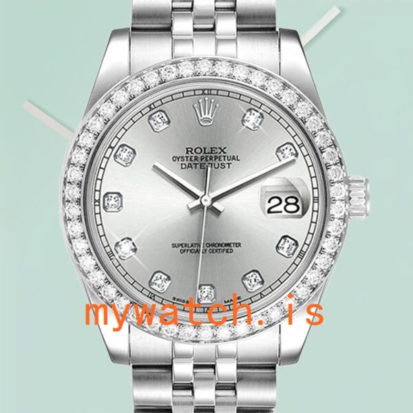 Rolex Datejust Unisex 36mm 116244 Silver-tone Silver Dial: Genuine vs. Replica