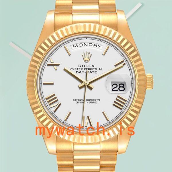 Rolex Day-Date 40mm m228238-0042 Mens President Bracelet: Authentic vs. Replica