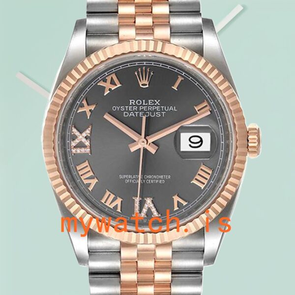 Rolex Datejust Mens m126231-0023 36mm Grey Dial: Authentic vs. Replica