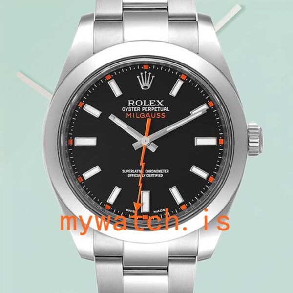 Rolex Milgauss 40mm 116400BKSO Mens Oyster Bracelet: Authentic vs. Replica