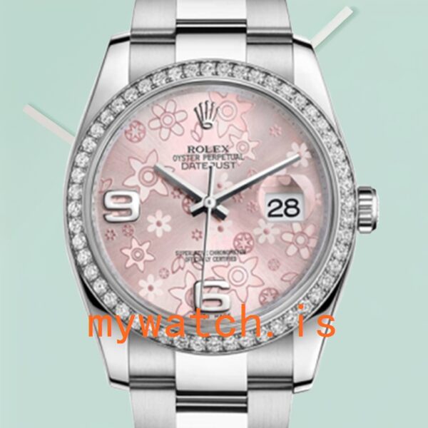 Rolex Datejust 36mm Mens 116244PFAO Pink Floral Dial: Genuine vs. Replica Analysis