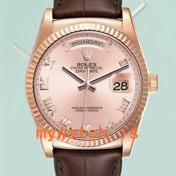 Rolex Day-Date Mens 36mm 118135 Rose Gold Dial: A Timeless Masterpiece