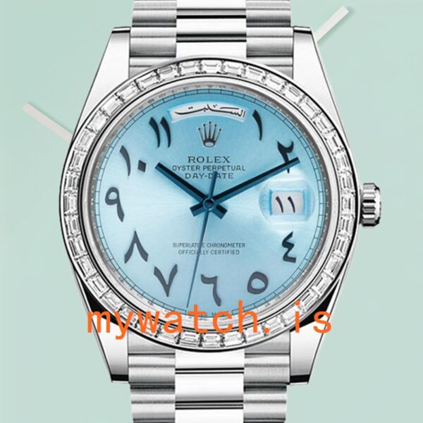 Rolex Day-Date Mens 40mm 228396 Automatic Blue Dial: Genuine vs. Replica