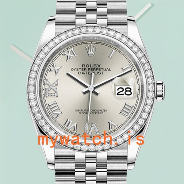 Rolex Datejust 36mm m126284rbr-0021 Ladies Diamond Bezel Silver-tone: A Comprehensive Guide