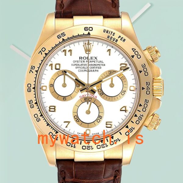 Rolex Daytona 40mm Mens 116518 Stainless Steel Leather Strap: A Timeless Masterpiece