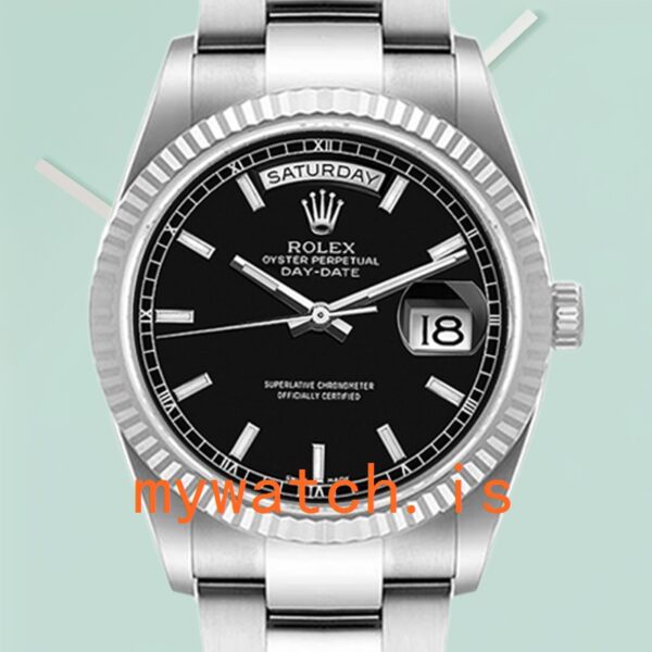 Rolex Day-Date 36mm Mens 118239 Stainless Steel: Genuine vs. Replica Analysis