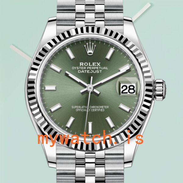 Rolex Datejust Unisex 31mm m278274-0018 Silver-tone Green Dial: Genuine vs. Replica