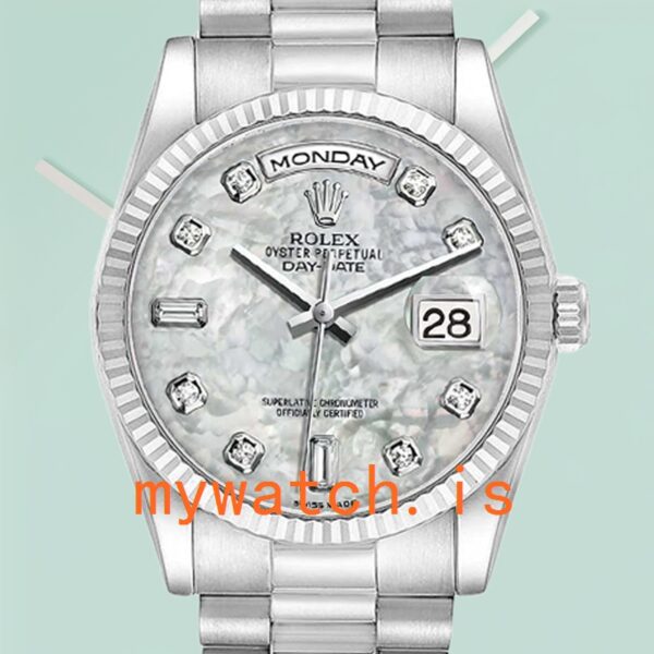 Rolex Day-Date Mens 36mm 118239-0080 Mother of Pearl Dial: Genuine vs. Replica