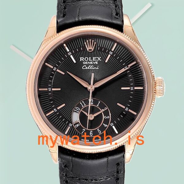 Rolex Cellini M50525-0011 Men's 39mm Black Dial: A Timeless Masterpiece