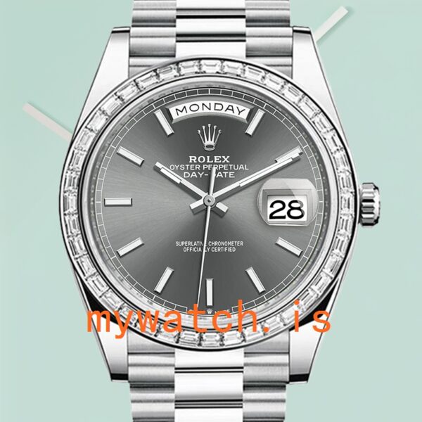 Rolex Day-Date Mens 40mm m228396tbr-0031 Grey Dial Automatic: A Timeless Masterpiece